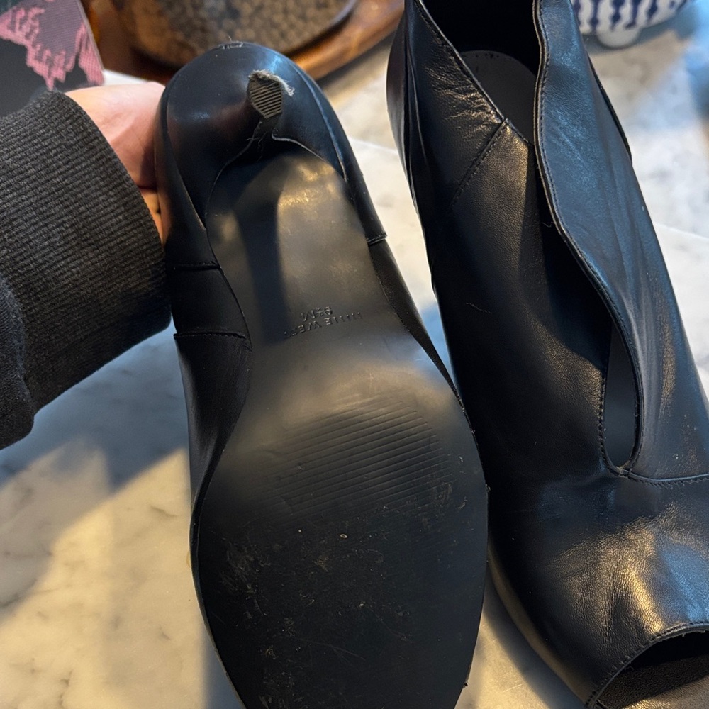 Nine West Black Peep-Toe Heels - Picture 4 of 6